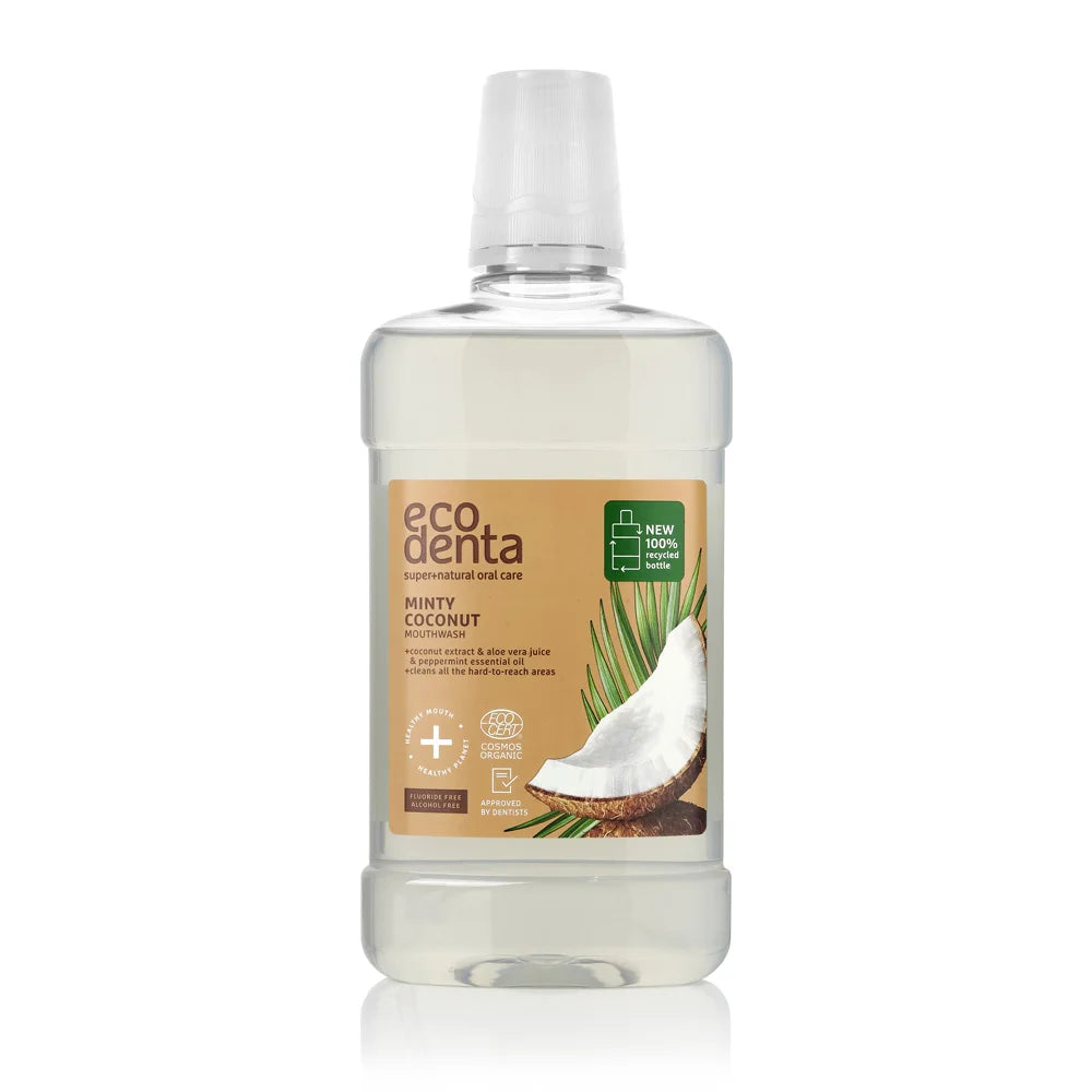 ECODENTA Organic Anti tandplak Munt & Kokos Mondwater