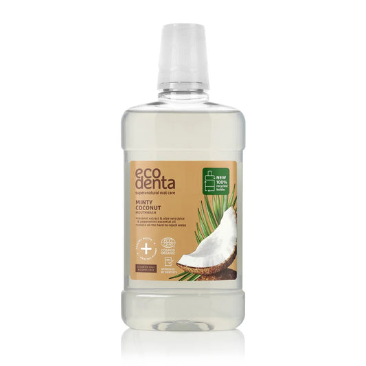 ECODENTA Organic Anti tandplak Munt & Kokos Mondwater